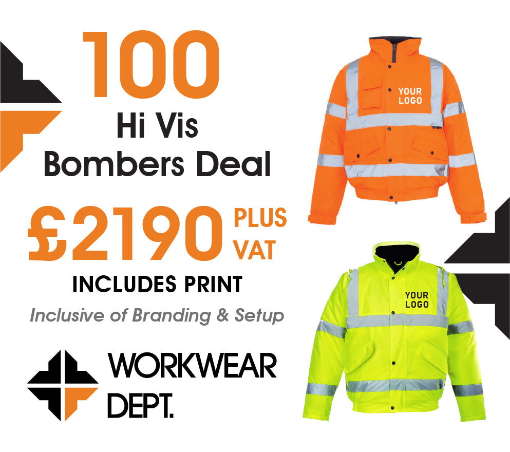 100 Bomber Deal - only £21.90 each including branding