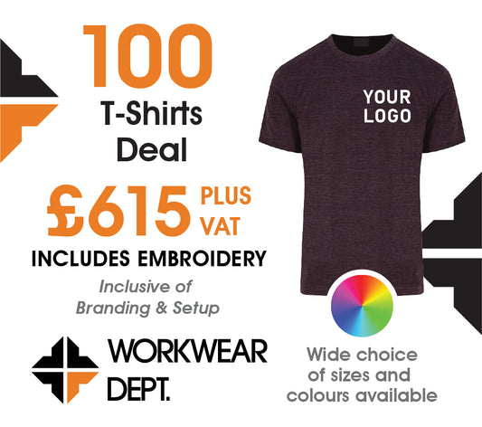 100 T-Shirt Deal - From only £5.65 each