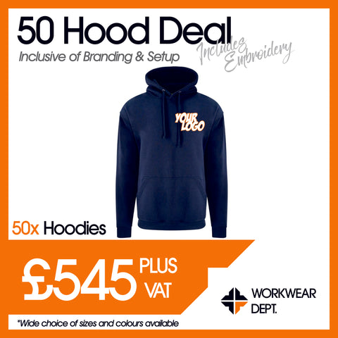 50 Hoodie Deal - only £10.90 each