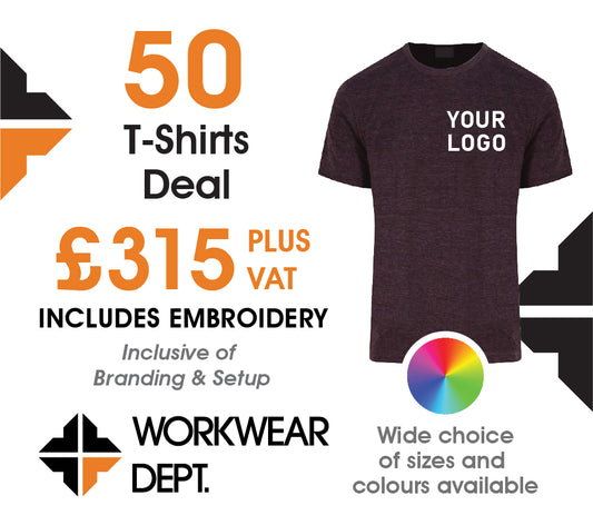 50 T-Shirt Deal - From only £5.70 each