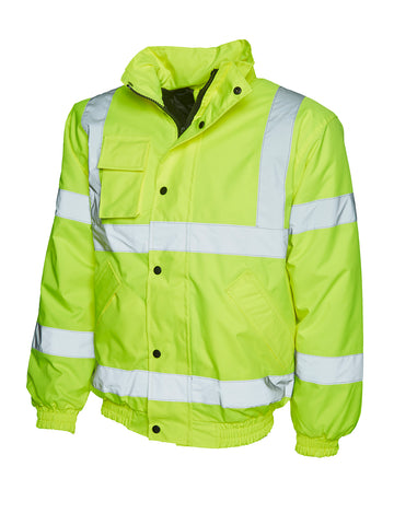 Basic Hi Viz Bomber Jacket