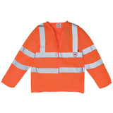 YK017 Flame-retardant hi-vis long sleeve waistcoat (HVJ200FR)