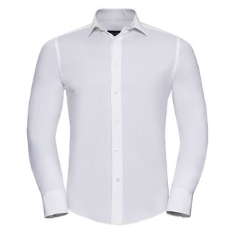 Russell Collection Easycare Fitted Shirt - Long sleeve (J946M)