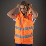 Hi-vis Kensington hooded gilet