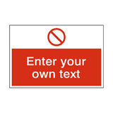 Custom Safety Signs
