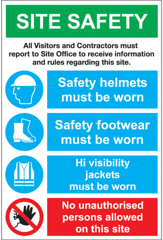 Multi Message Safety Sign