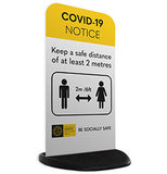 Freestanding COVID19 prevention sign