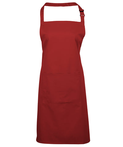 Colours bib apron with pocket - PR154