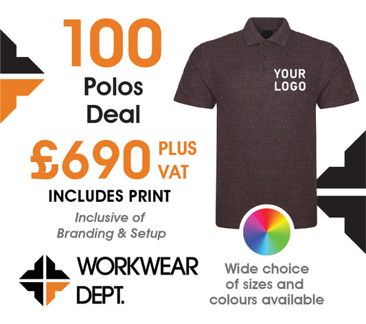 100 Polo Deal - From only £6.90 each