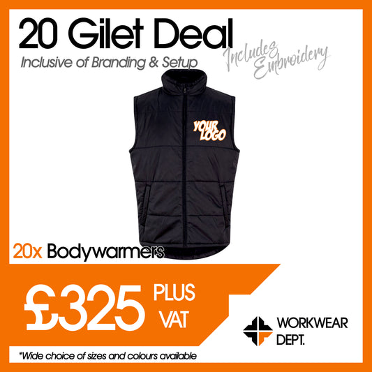 20 Gilet Deal - only £16.25 each