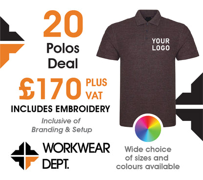 20 Polo Deal - From only £7.50 per shirt