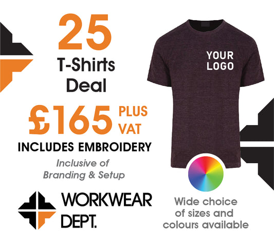 25 T-Shirt Deal - From only £5.80 each