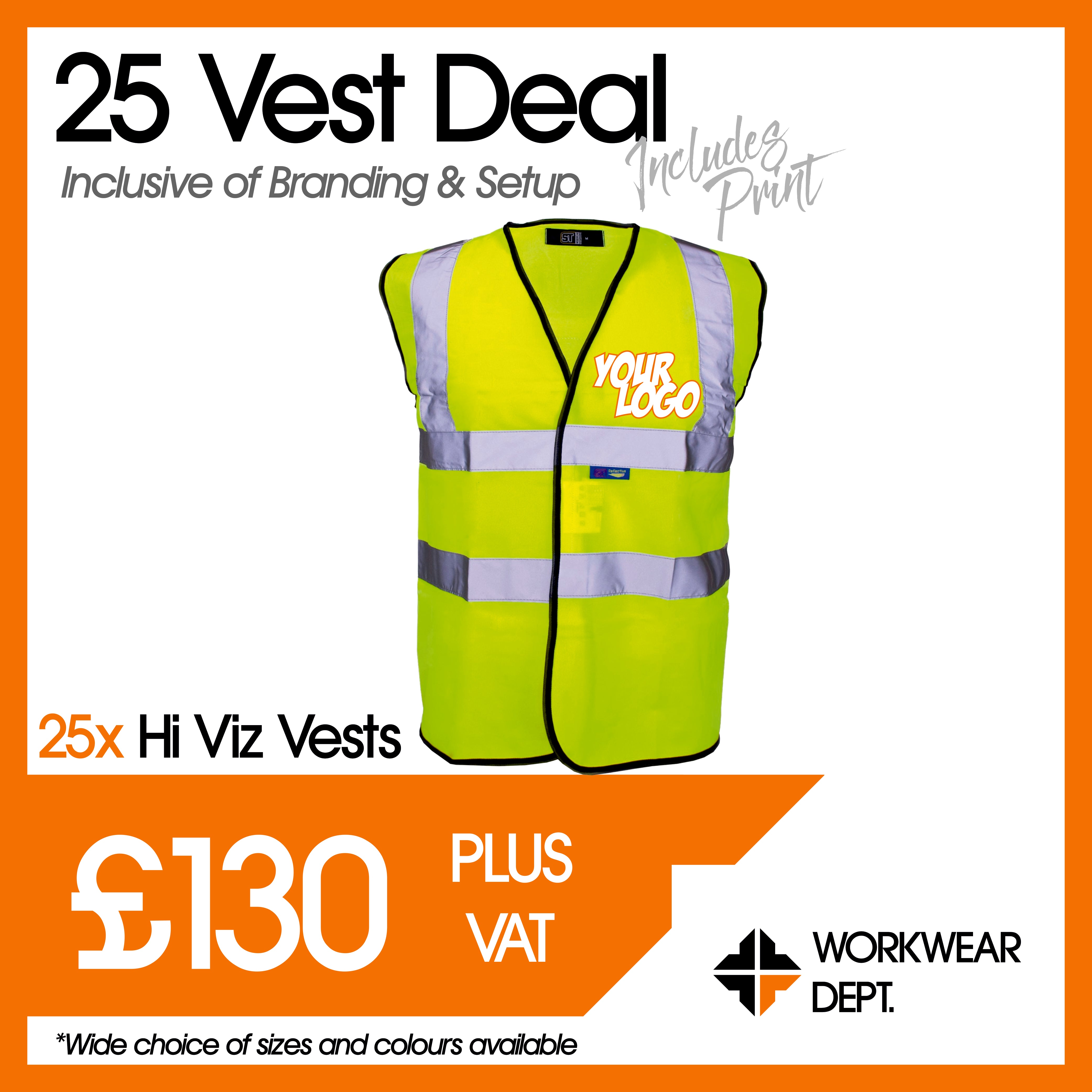 25 Vest Deal - only £5.20 each