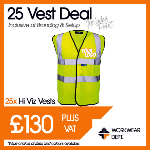 25 Vest Deal - only £5.20 each