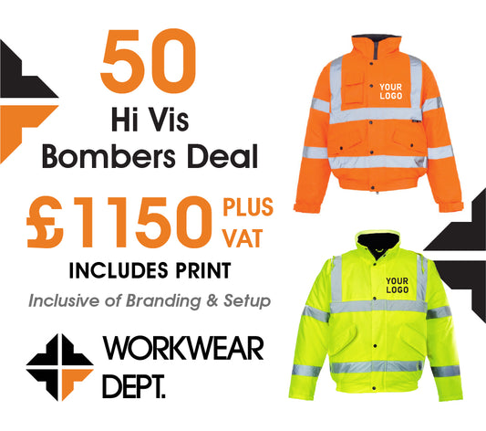 50 Bomber Deal - only £23 each including branding