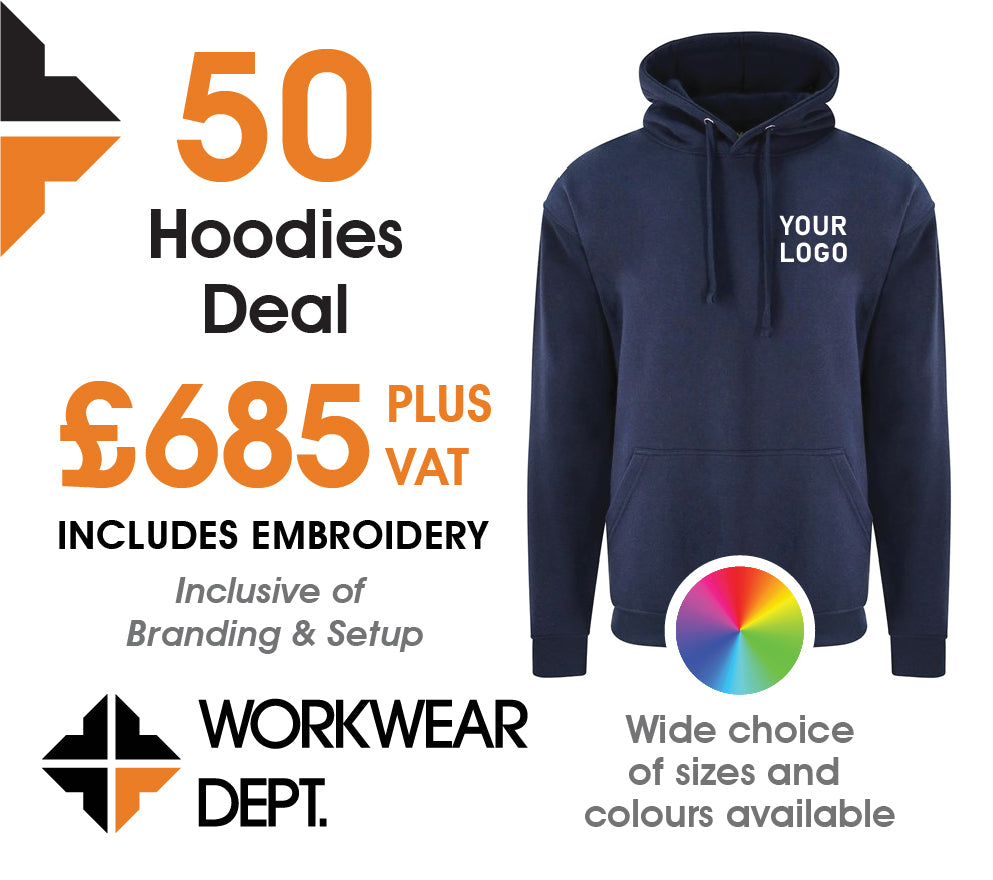 50 Hoodie Deal - only £10.90 each