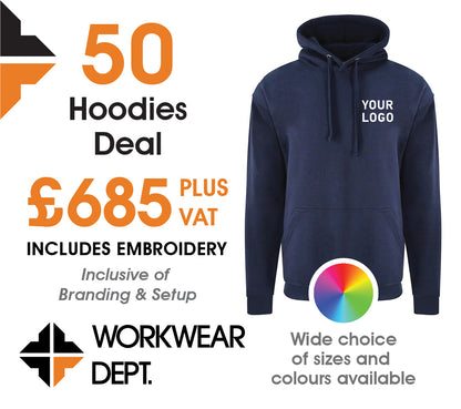 50 Hoodie Deal - only £10.90 each