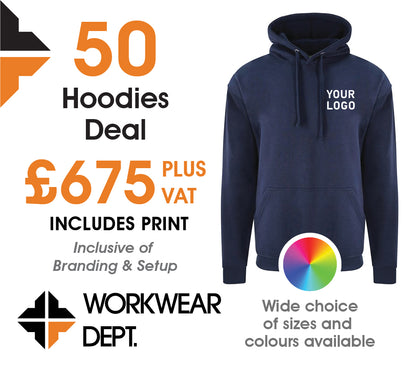 50 Hoodie Deal - only £10.90 each