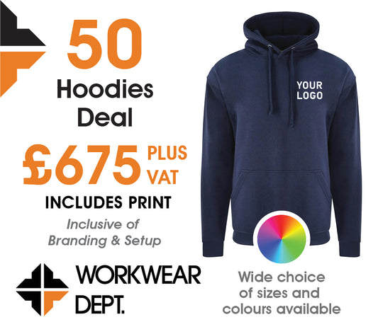 50 Hoodie Deal - only £10.90 each