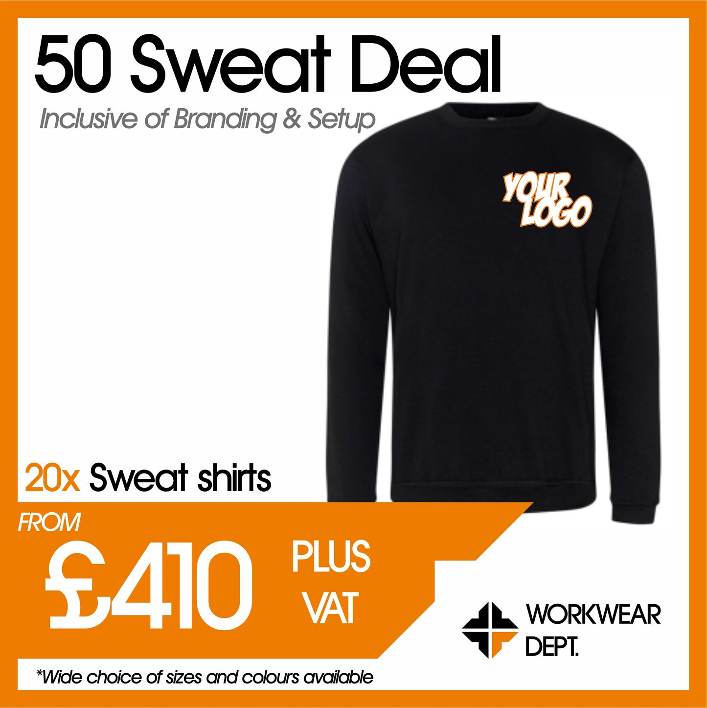 50 Sweat Deal - only £8.20 each
