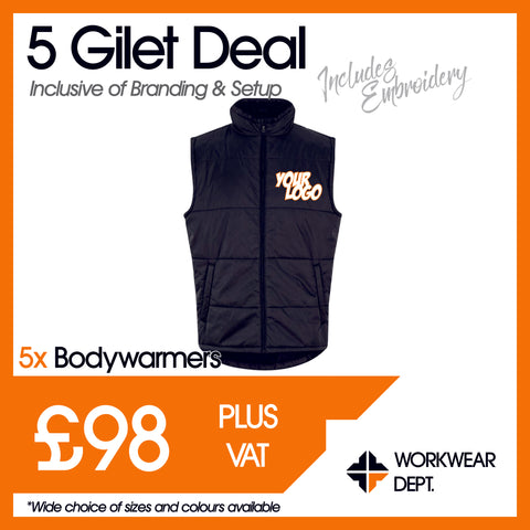 5 Gilet Deal - only £19.60 each