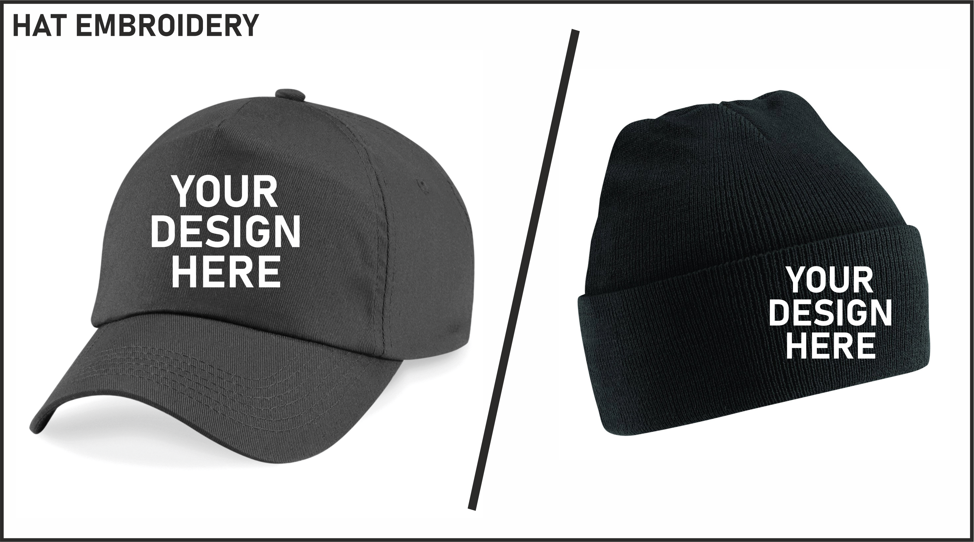 Hat Embroidery (Cap & Beanie)