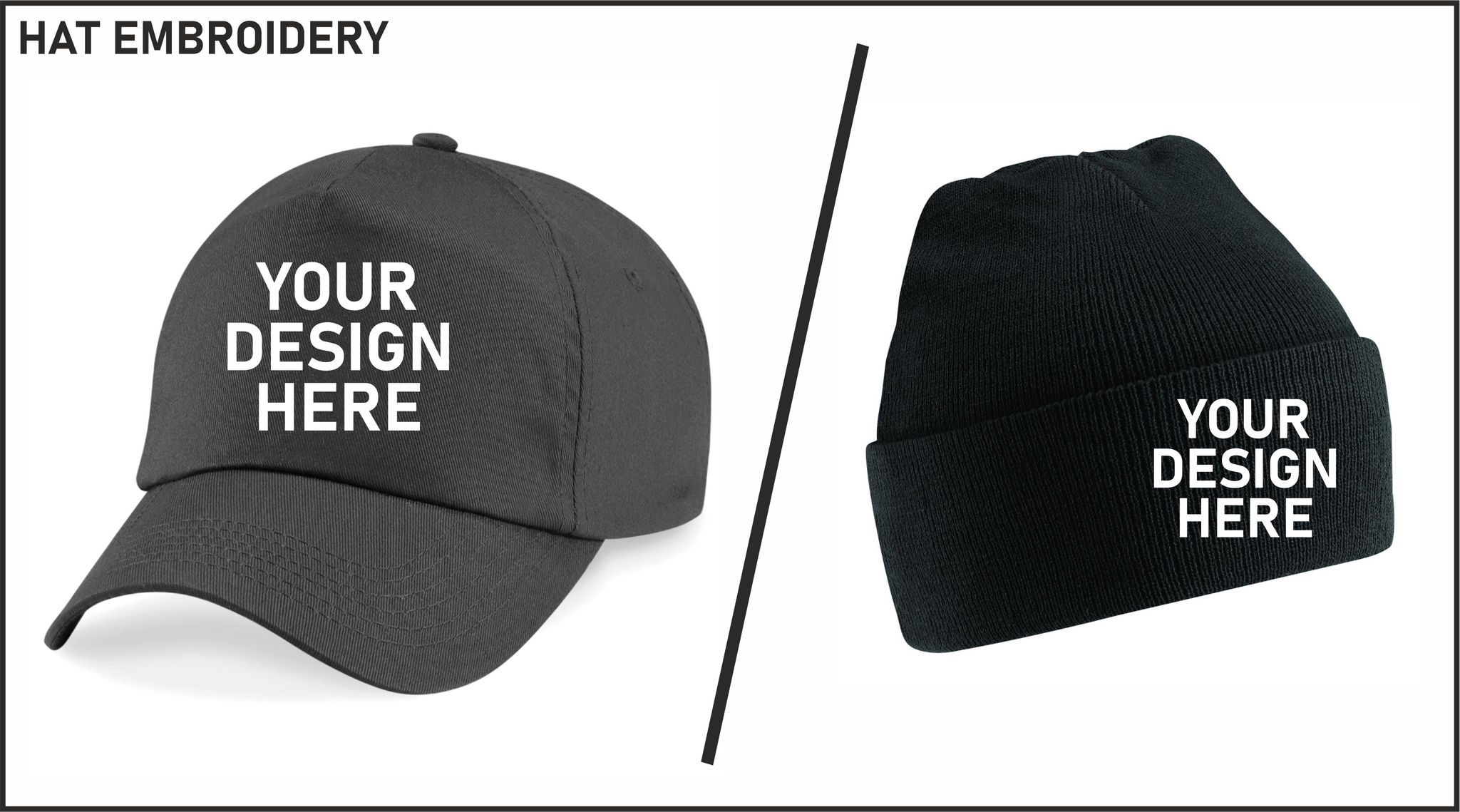 Hat Embroidery (Cap & Beanie)