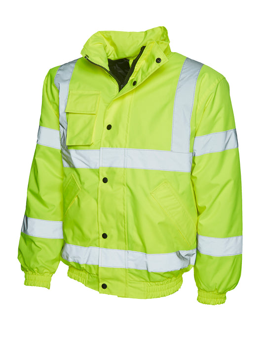 Basic Hi Viz Bomber Jacket