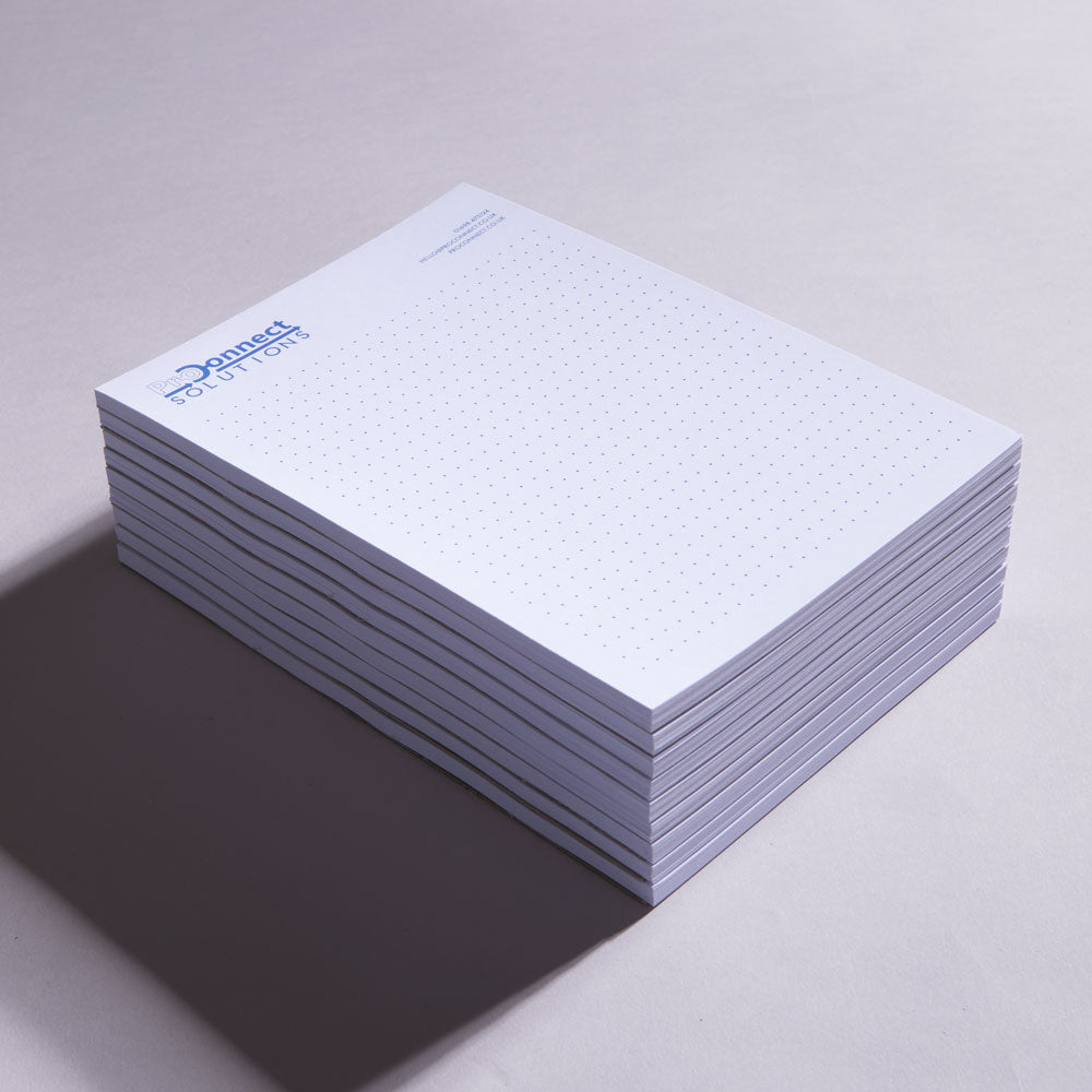 Glued notepads