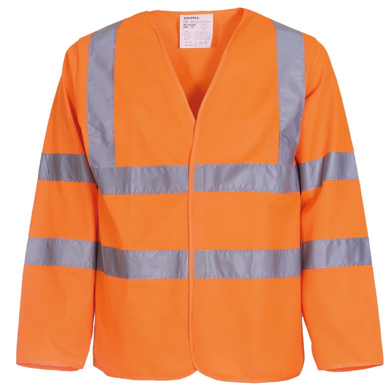 YK007 Hi-vis long sleeve waistcoat (HVJ200)