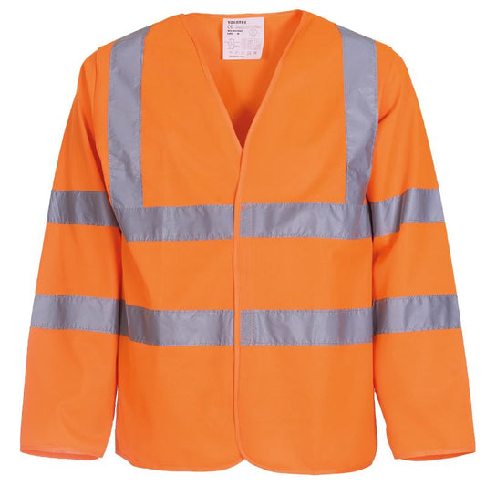 YK007 Hi-vis long sleeve waistcoat (HVJ200)
