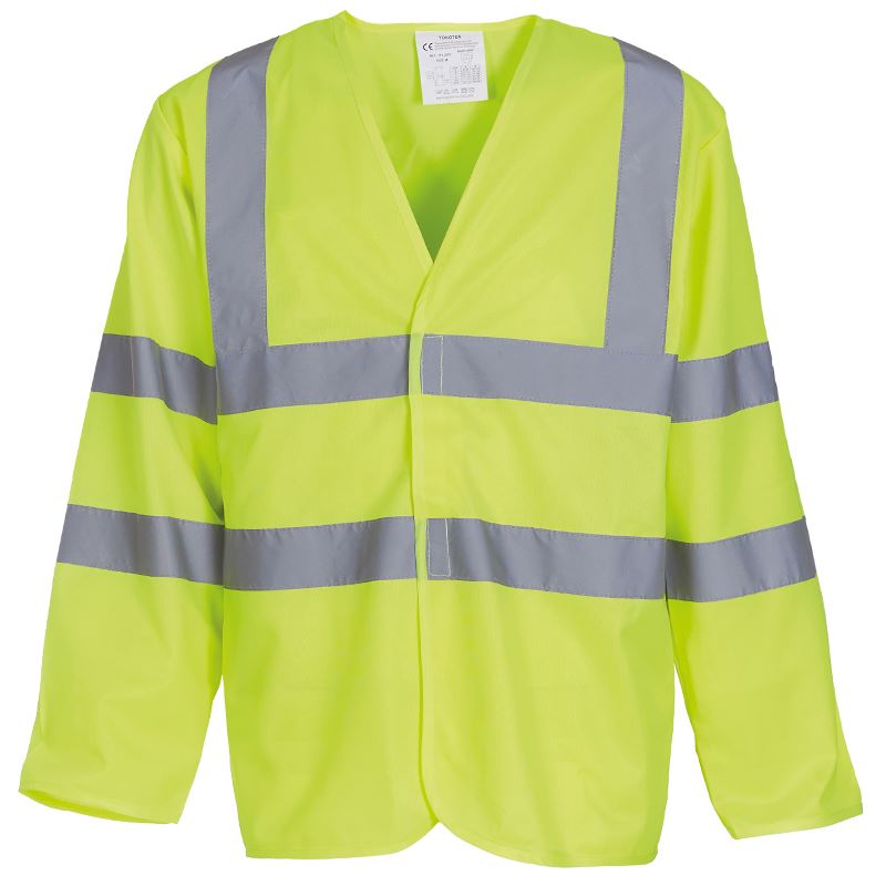 YK007 Hi-vis long sleeve waistcoat (HVJ200)