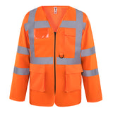 YK014 Hi-vis executive long sleeve waistcoat (HVJ800)