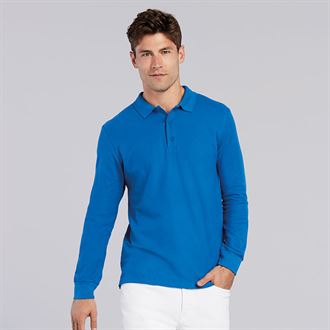 Gildan long sleeve polo shirts sales
