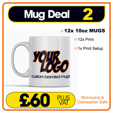 Branded Mug Deal 2 - 12 Mugs for £60