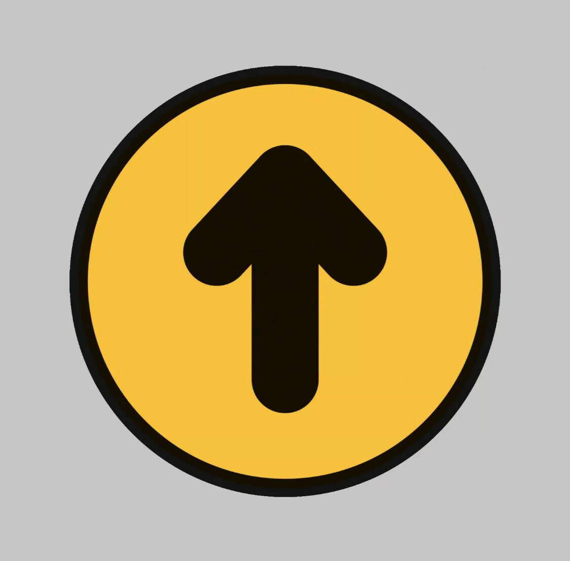 Pack of 10 Yellow / Black Arrow, Social Distance Sign - Anti Slip Floor Graphic