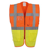 YK015 Hi-vis top cool open-mesh executive waistcoat (HVW820)