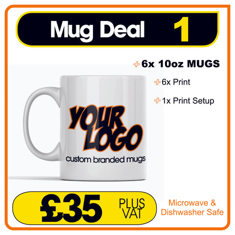 Branded Mug Deal 1 - 6 Mugs for £35