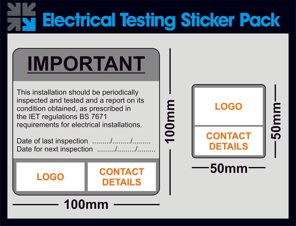 Electrical Testing Sticker Pack – SafetyWear&Signs