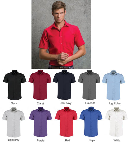 Mens Poplin Shirt -Short Sleeve (KK141)