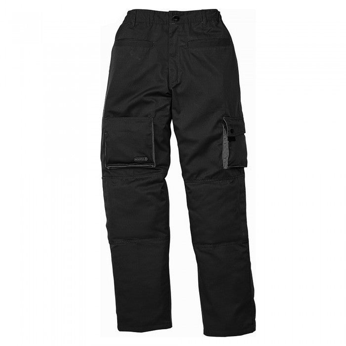 Delta Plus Men's Plus Mach 2 M2Pan Work Trousers with Knee Pad Pockets ...