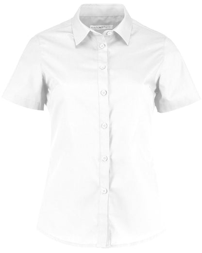 Womens Poplin Shirt - Short Sleeve (KK241)