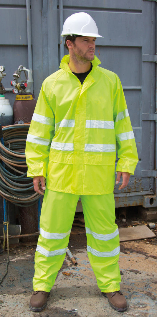 Result R216 Hi Viz Waterproof Suit