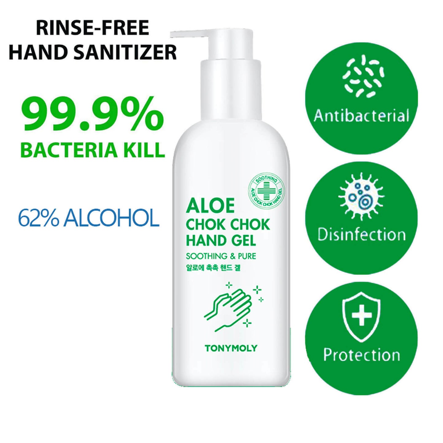 Antibacterial Hand Sanitiser 300 ml Disinfectant hand Gel