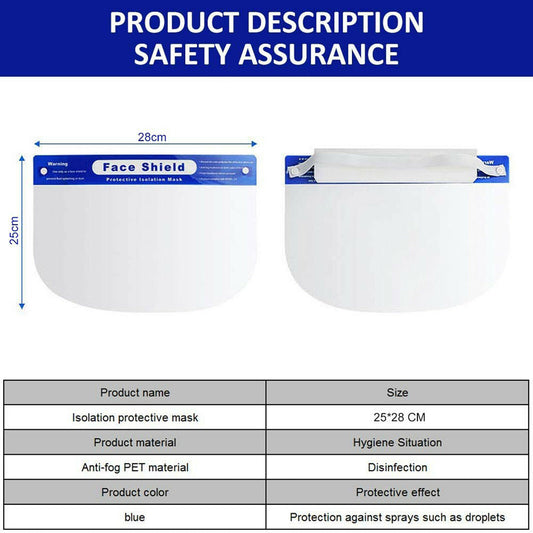 Full Face Covering Visor Mask Shield