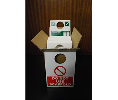 Box of 40 Scaffold Inspection Signs – SafetyWear&Signs
